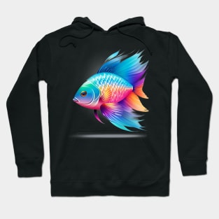 A Fish In Watercolor Style - AI Art Hoodie